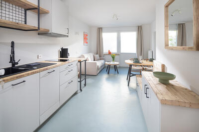 2-Raum Ferienwohnung Norderney Typ A – geräumiges Apartment für Familien mit Hund